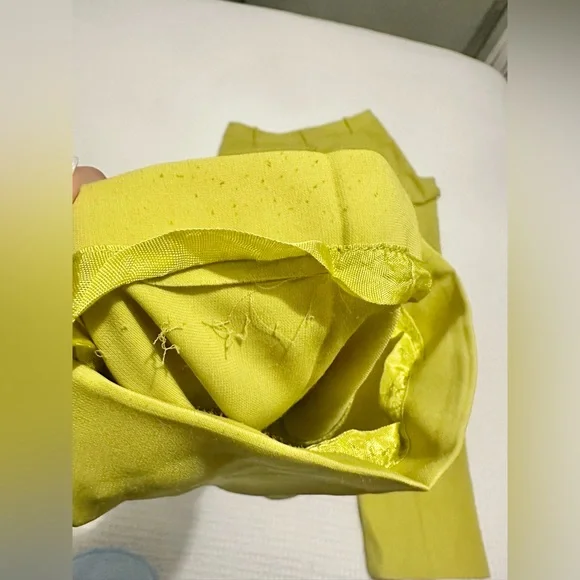 BCBGMaxazria chartreuse blazer pantsuit set - Picture 6 of 8